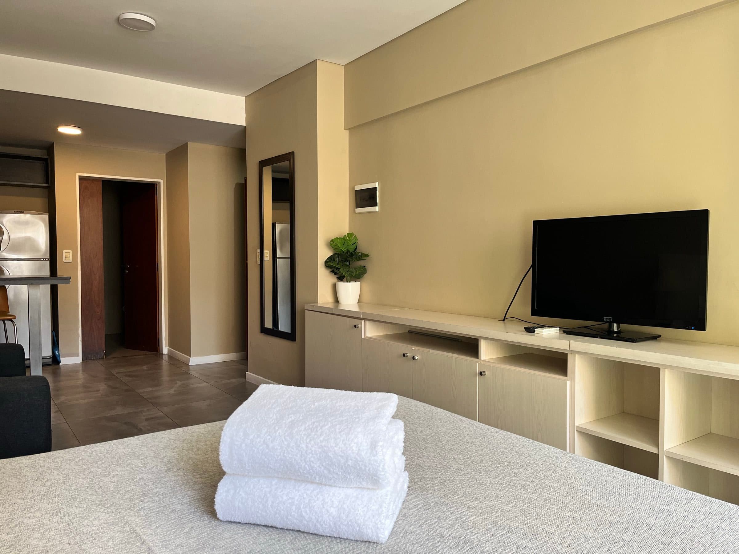 Toallas sobre la cama